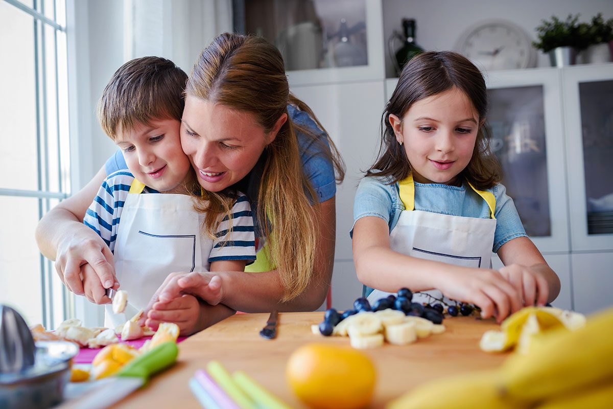 Importancia de la cocina creativa para niños